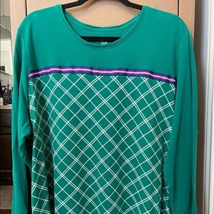 Kim Rogers L/S plaid T Shirt | 2X